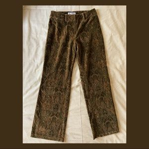 🕰Vintage Psychedelic Print Velvet Trousers🕰